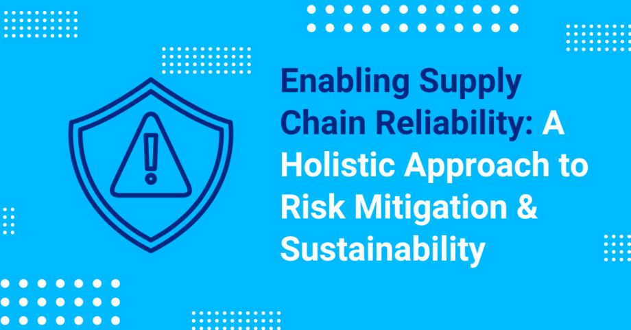 Ensuring Supply Chain Reliability: A Holistic Risk Approach